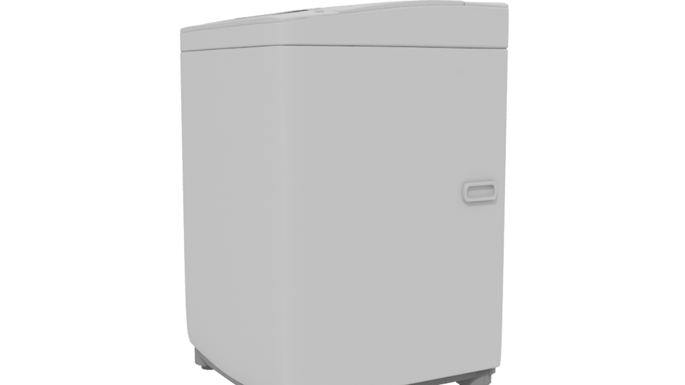 Contemporary Top-Loading Washing Machine 3D Model - Professional 3D Model Render 13