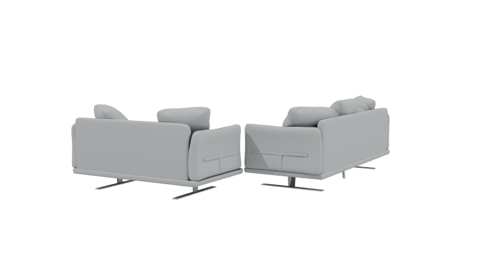 Contemporary Sectional Sofa Model - Professional 3D Model Render 3