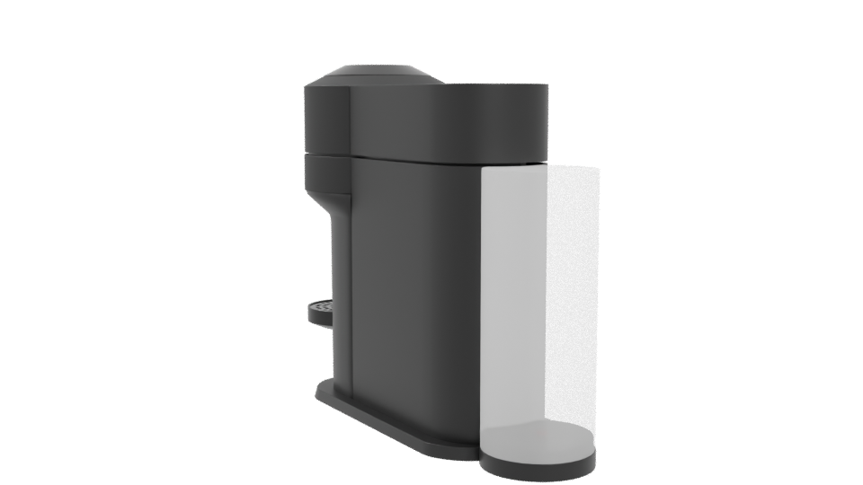 Sleek Modern Coffee Machine 3D Model - Professional 3D Model Render 4