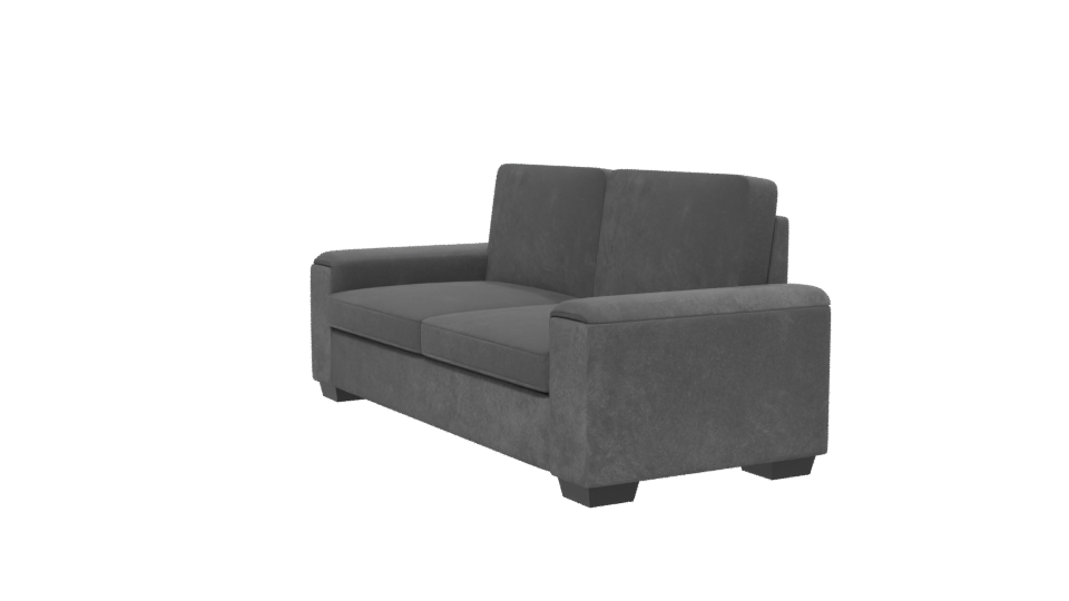 Contemporary Gray Fabric Sofa 3D - Professional 3D Model Render 13