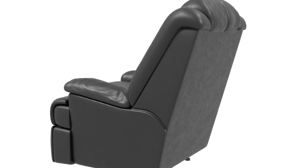Realistic Recliner Chair 3D Model - Professional 3D Model Render 3
