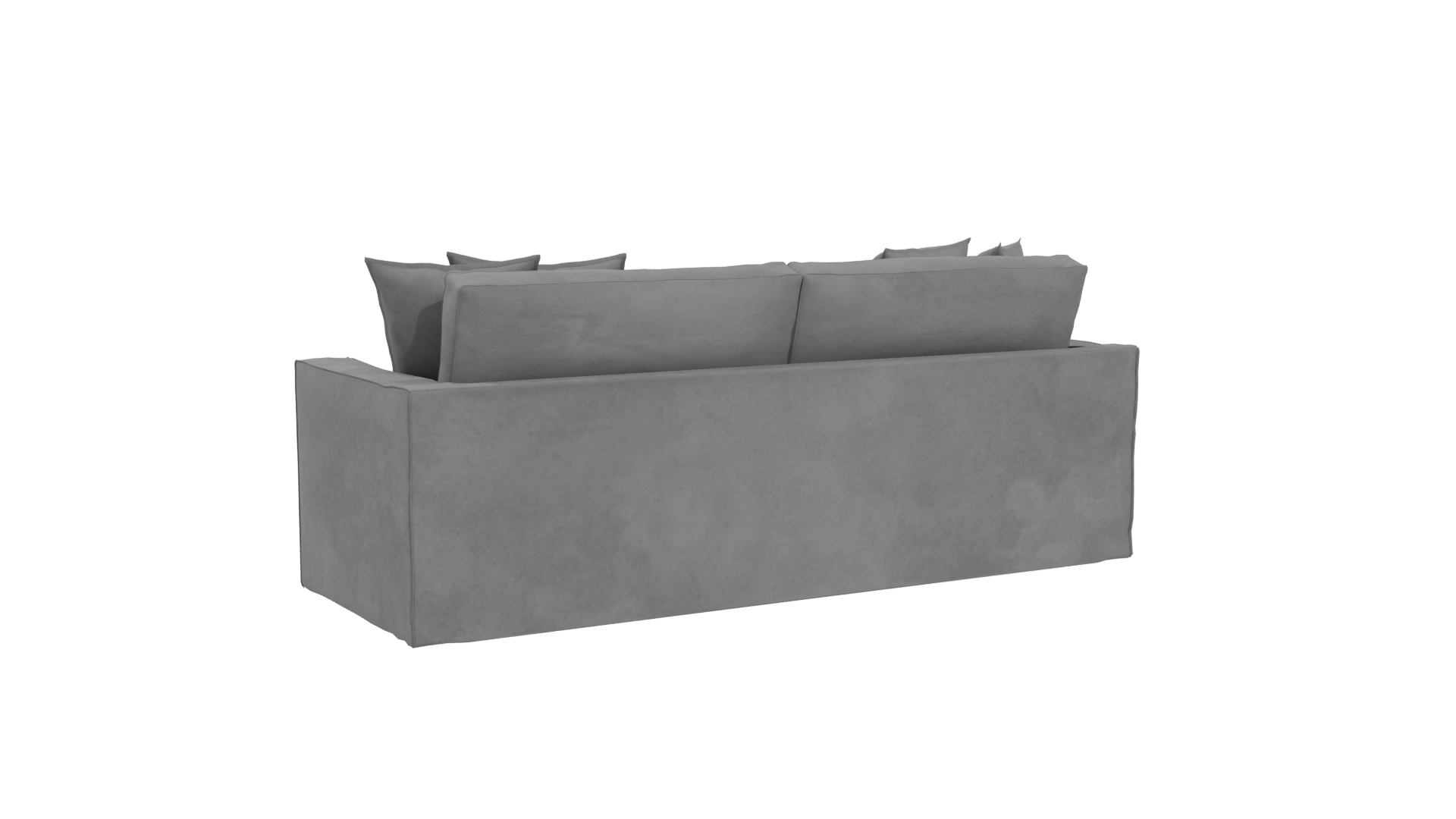 Stylish Modern Fabric Sofa 3D Model - Professional 3D Model Render 4