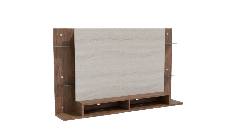 Stylish Wooden Display Unit 3D - Professional 3D Model Render 10