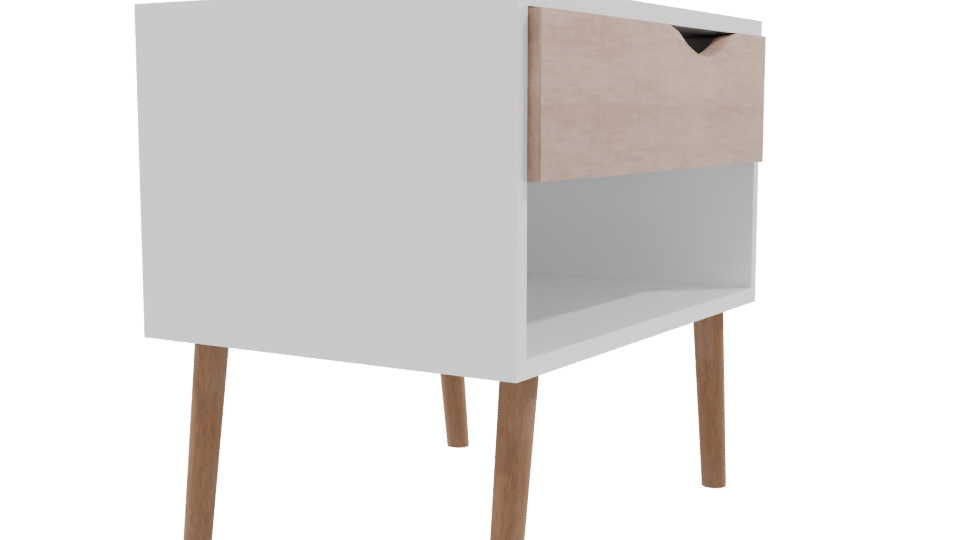 Stylish Nightstand 3D Model - Professional 3D Model Render 9