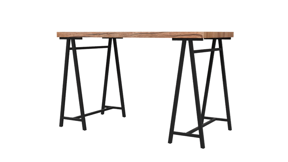 Contemporary Wooden Office Table 3D - Professional 3D Model Render 6