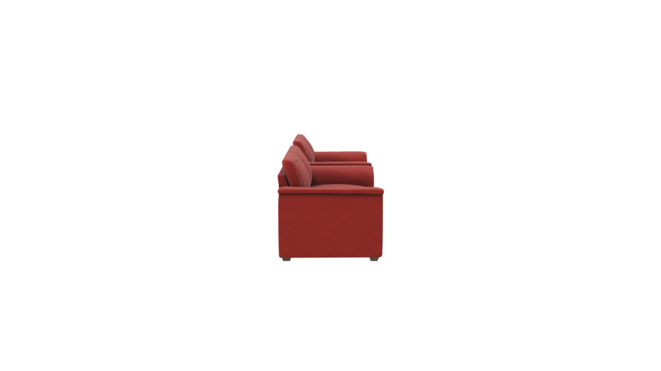 Stylish Red Sofa Set 3D - Professional 3D Model Render 8