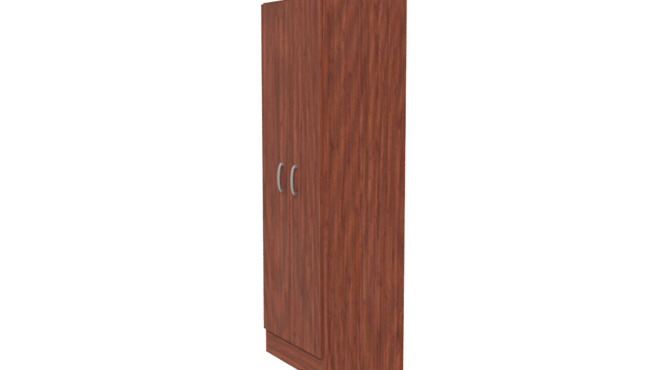 Stylish Wooden Wardrobe Model - Professional 3D Model Render 13