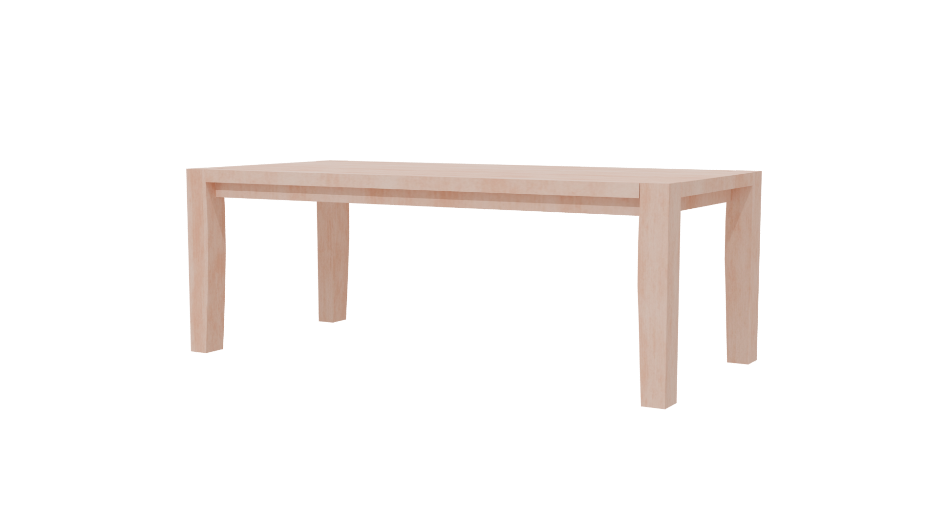 Stylish Minimalist Dining Table 3D - Professional 3D Model Render 6