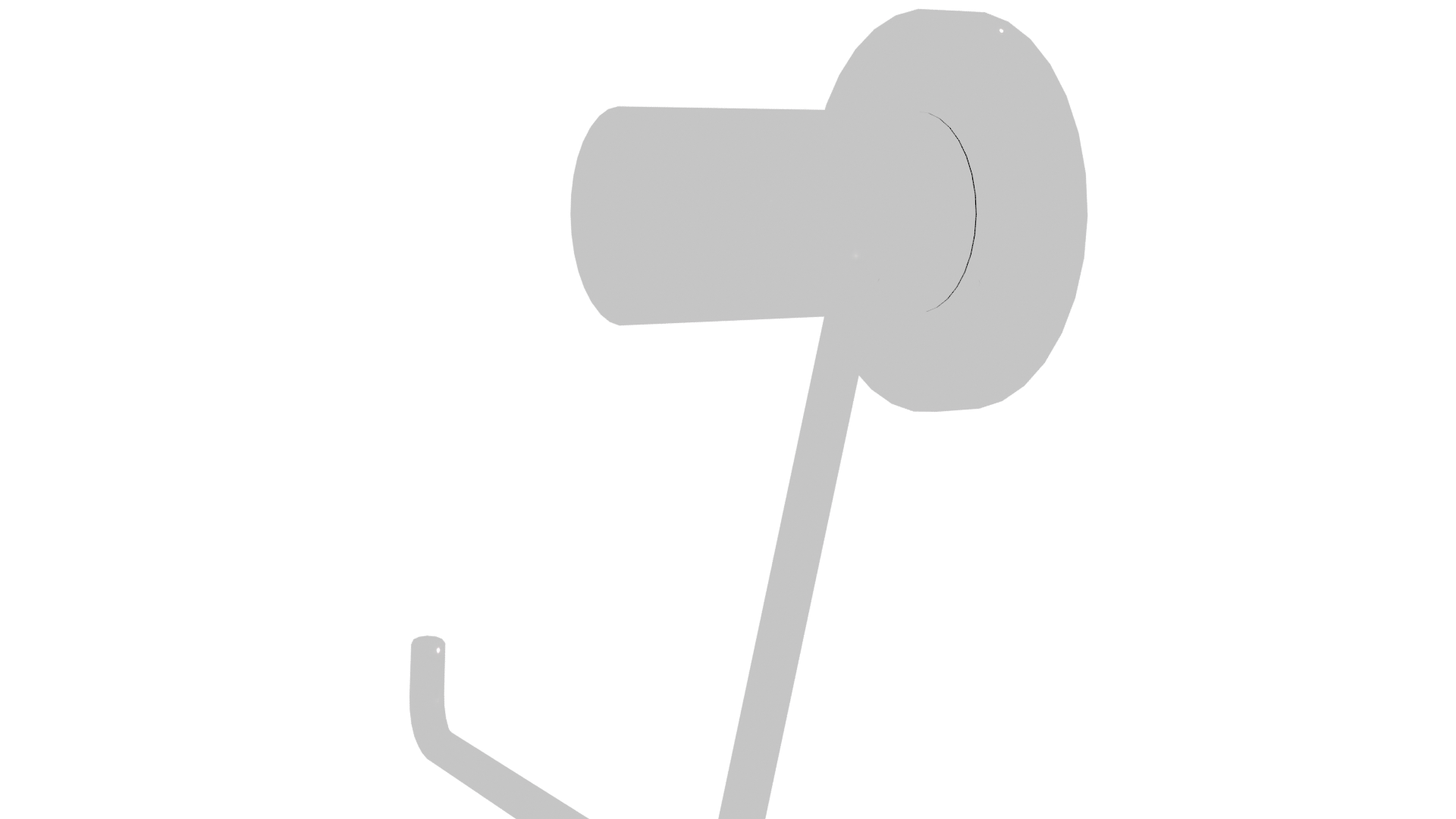 Sleek Bathroom Tissue Holder 3D - Professional 3D Model Render 13