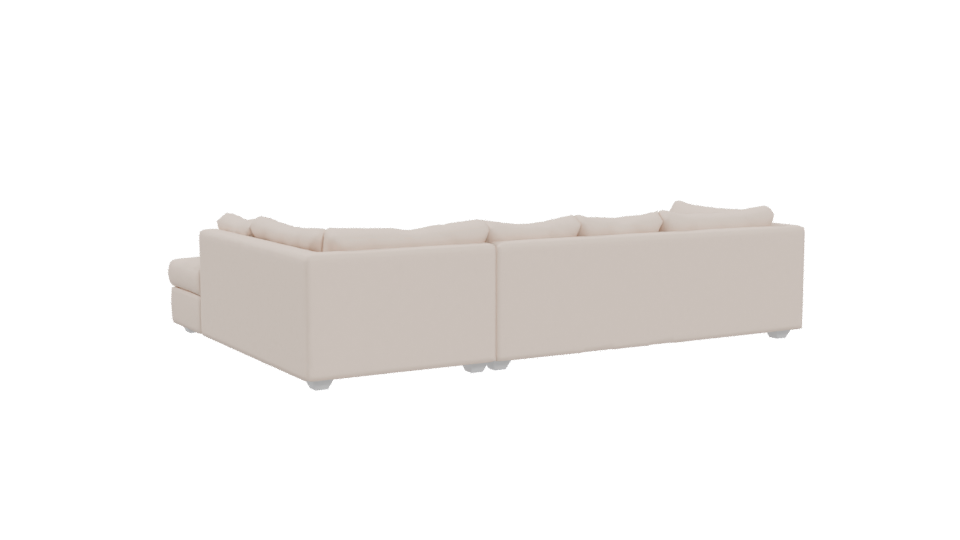 Elegant Sectional Sofa Model - Professional 3D Model Render 4