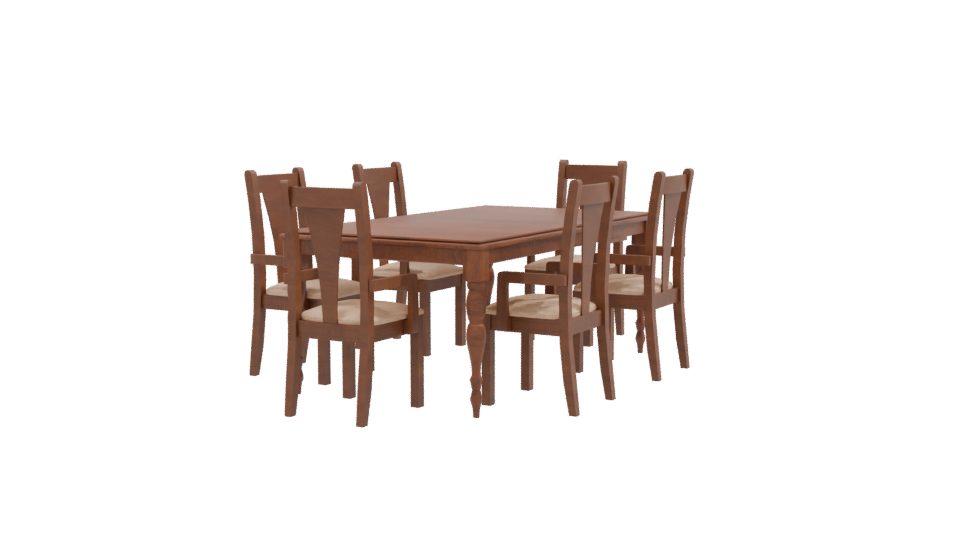 New Fiorentina Dining Set 3D - Professional 3D Model Render 9