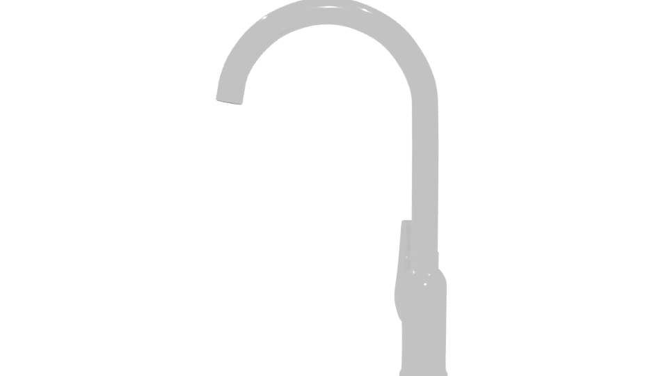 Modern Vertical Kitchen Faucet 3D - Professional 3D Model Render 5