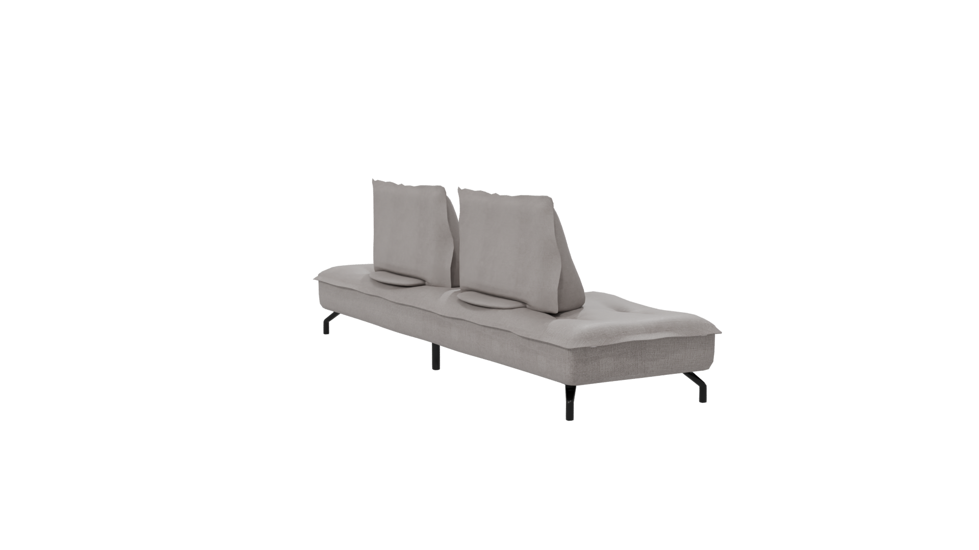 Contemporary Fabric Sofa with Cushions 3D Model - Professional 3D Model Render 7