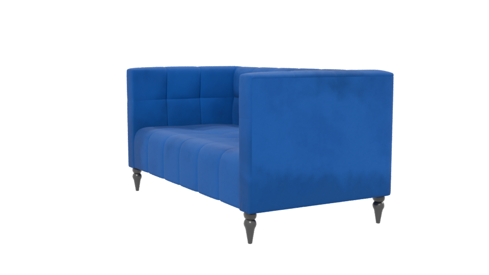 Stylish Blue Sofa Model 3D - Professional 3D Model Render 13