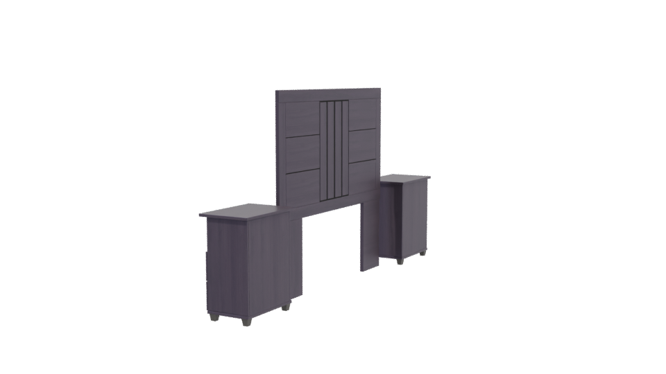 Stylish Bedroom Furniture Set 3D - Professional 3D Model Render 3