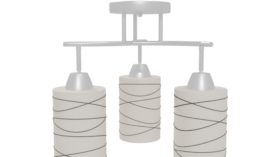 Stylish Modern Chandelier 3D - Professional 3D Model Render 5