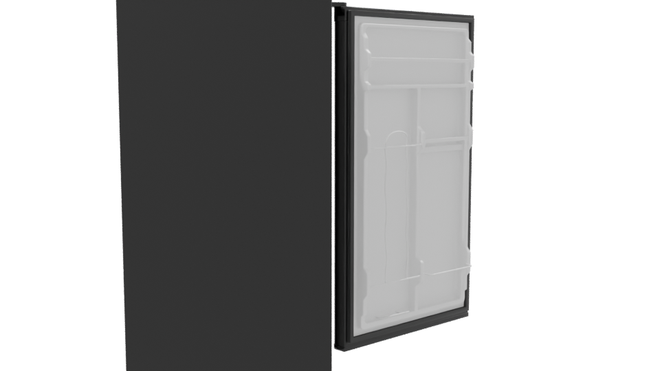 Stylish Open Fridge Model - Professional 3D Model Render 8