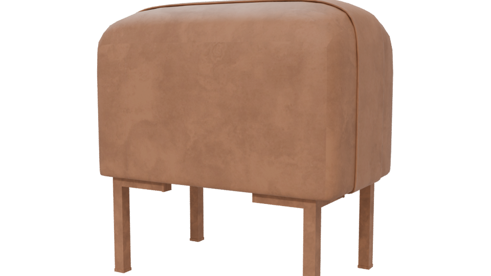 Stylish Fabric Armchair Model - Professional 3D Model Render 6