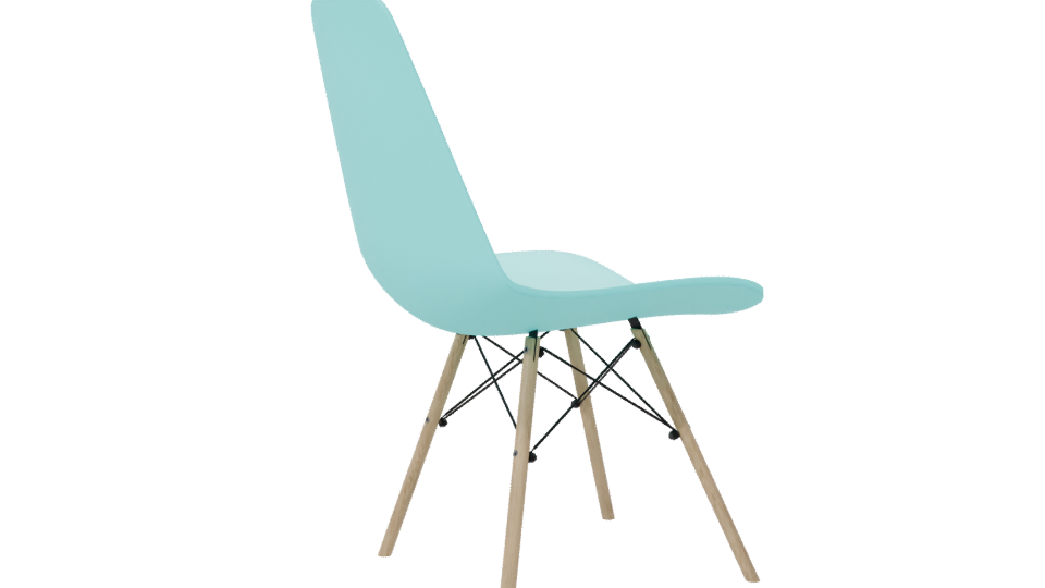 Stylish Modern Plastic Chair 3D - Professional 3D Model Render 7