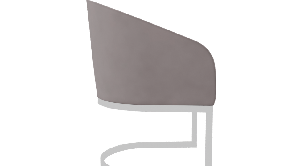 Minimalist Fabric Accent Chair 3D - Professional 3D Model Render 8