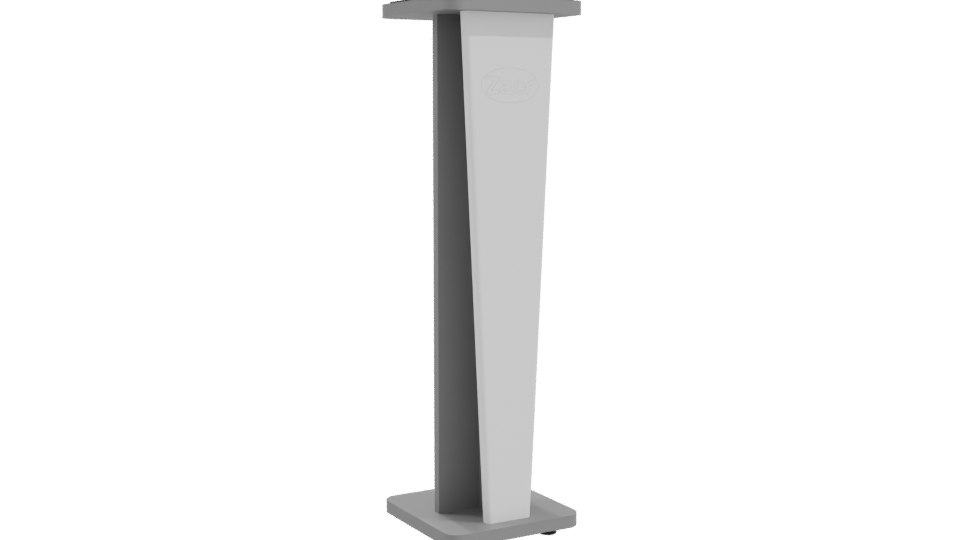 Stand Croce 42 Gloss White 3D - Professional 3D Model Render 10