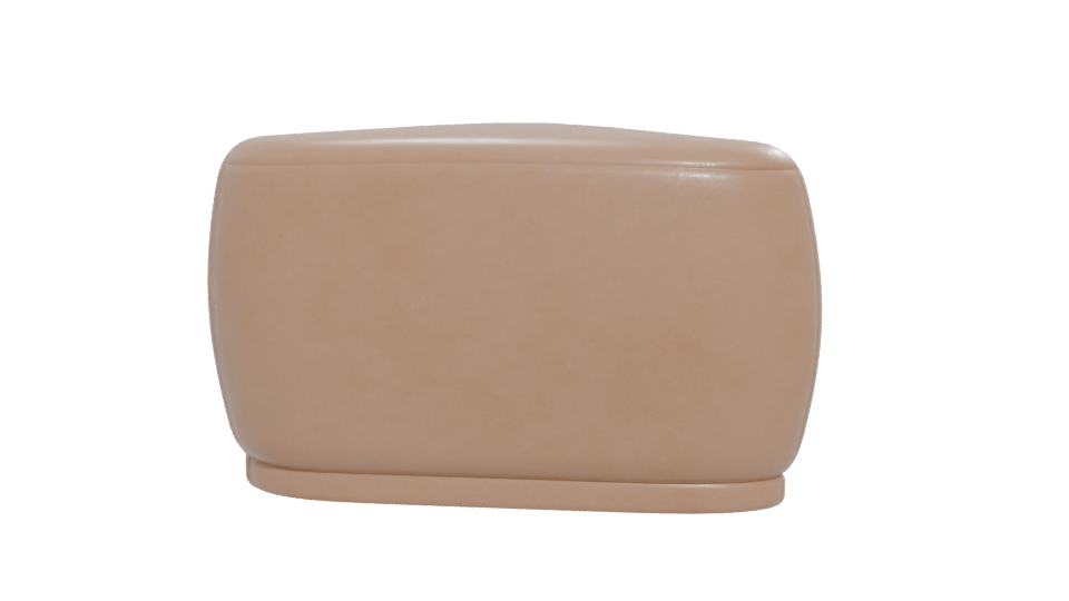Stylish Modern Ottoman 3D Model - Professional 3D Model Render 12