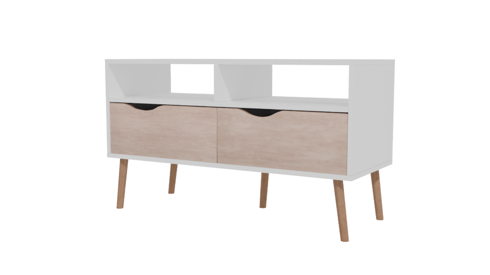 Stylish Modern TV Stand Model - Professional 3D Model Render 12