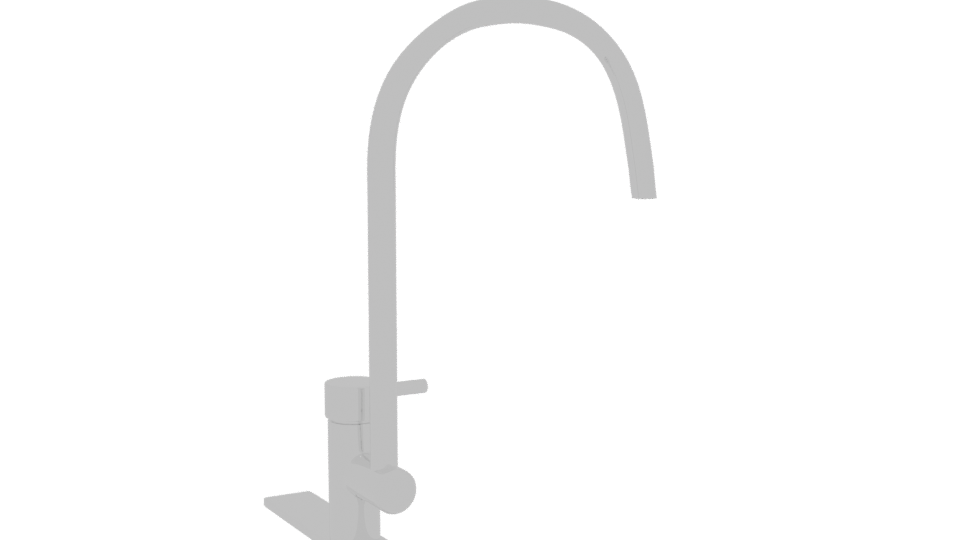 Sleek Modern Kitchen Faucet 3D Model - Professional 3D Model Render 7