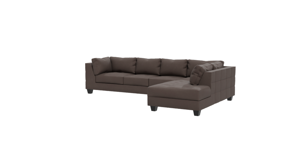 Modern Sectional Couch 3D Model - Professional 3D Model Render 12