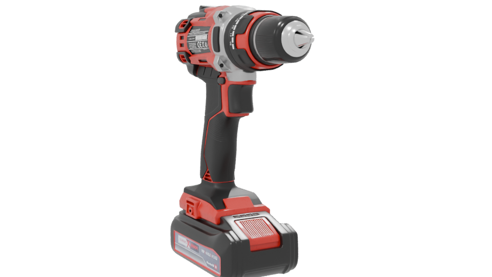 Cordless Power Tool 3D Model - Professional 3D Model Render 7