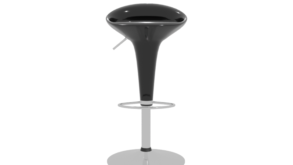 Stylish Modern Bar Stool 3D - Professional 3D Model Render 11