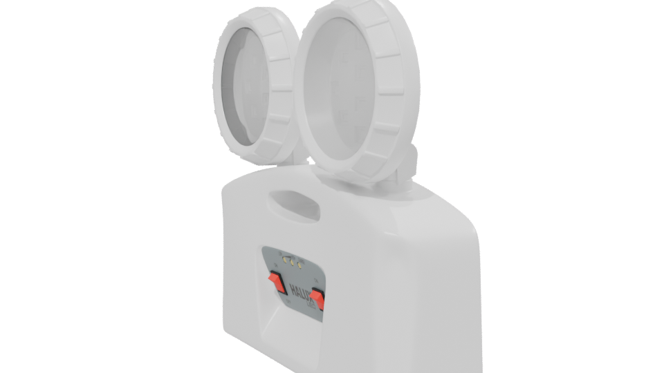 Dual Head LED Emergency Light 3D Model - Professional 3D Model Render 13