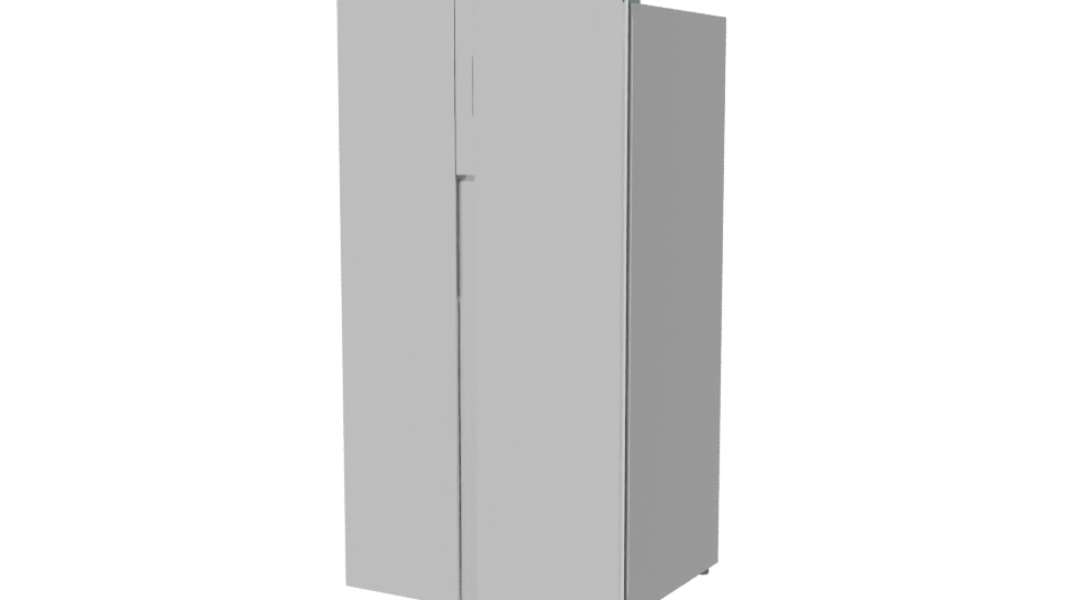 Sleek Modern Stainless Steel Refrigerator 3D Model - Professional 3D Model Render 12