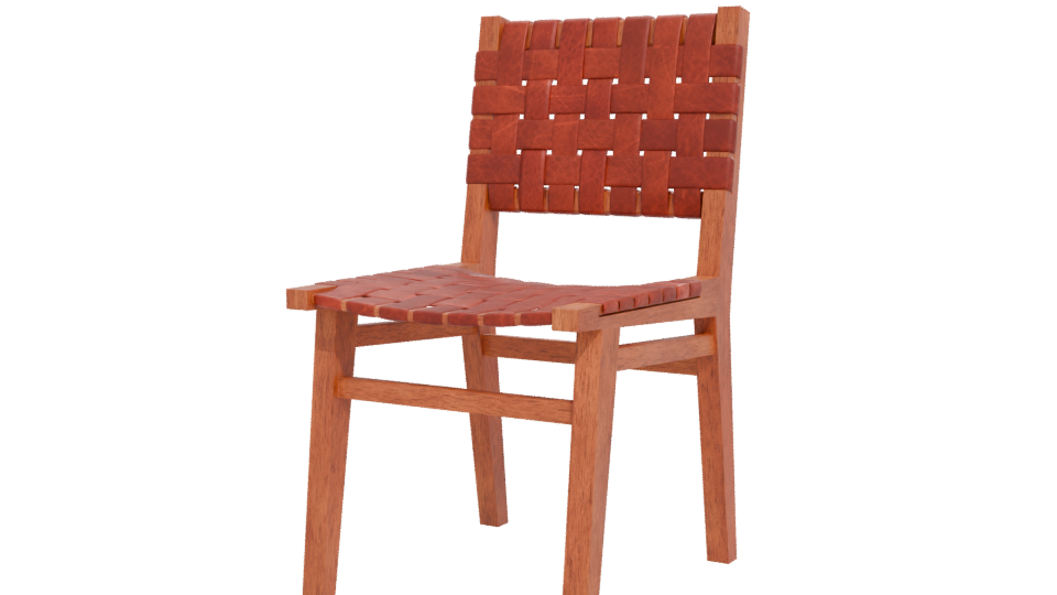 Stylish Woven Dining Chair 3D - Professional 3D Model Render 12