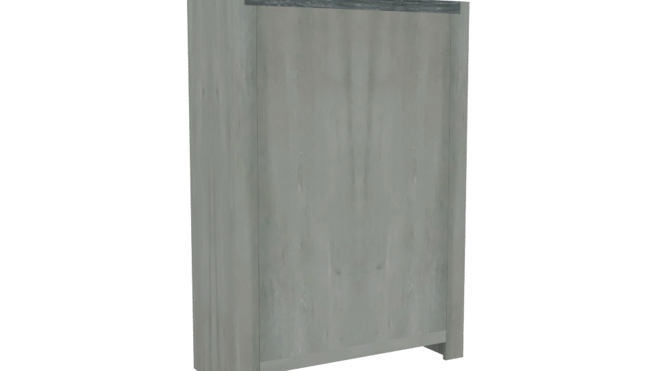Contemporary Vertical Drawer Cabinet 3D Model - Professional 3D Model Render 4