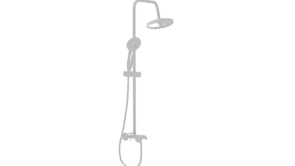 Contemporary Shower System 3D Model - Professional 3D Model Render 6