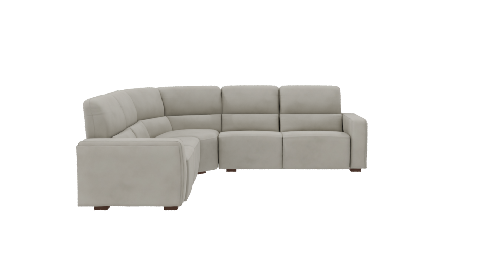 Modern Curved Sofa 3D Model - Professional 3D Model Render 8