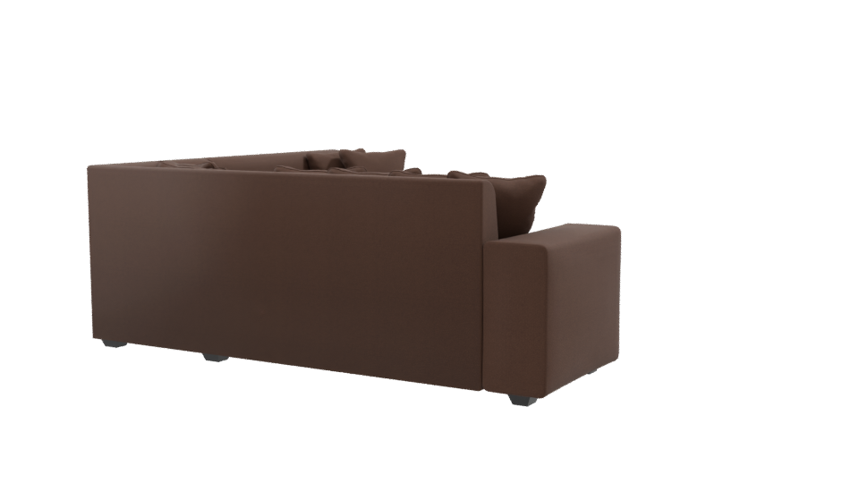 Stylish L-Shaped Sofa 3D Model - Professional 3D Model Render 9