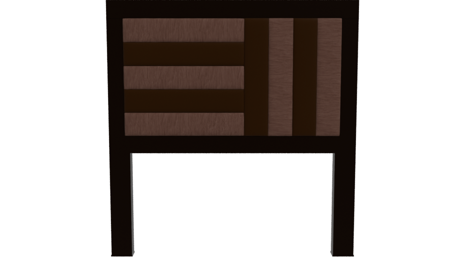 Elegant Modern Bed Headboard 3D - Professional 3D Model Render 11