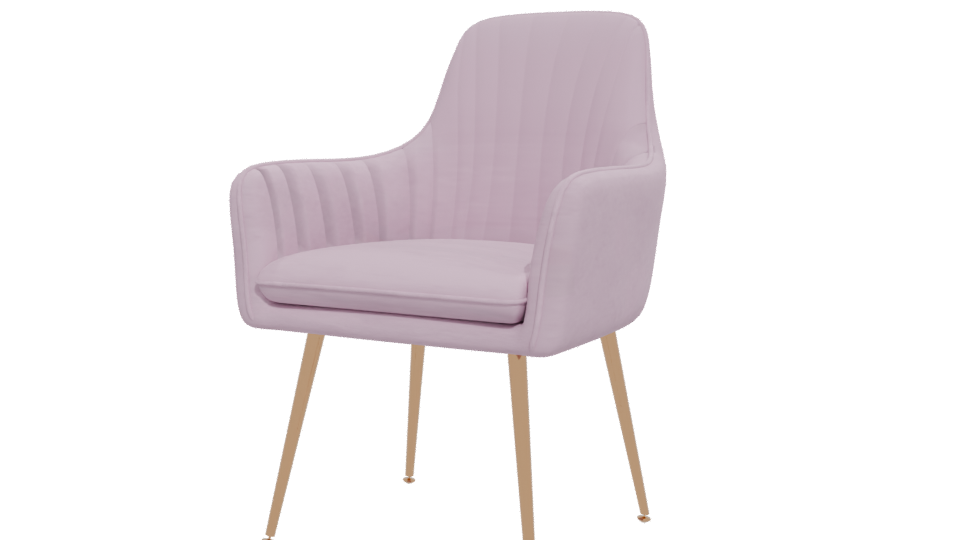 Stylish Modern Accent Chair 3D Model - Professional 3D Model Render 12