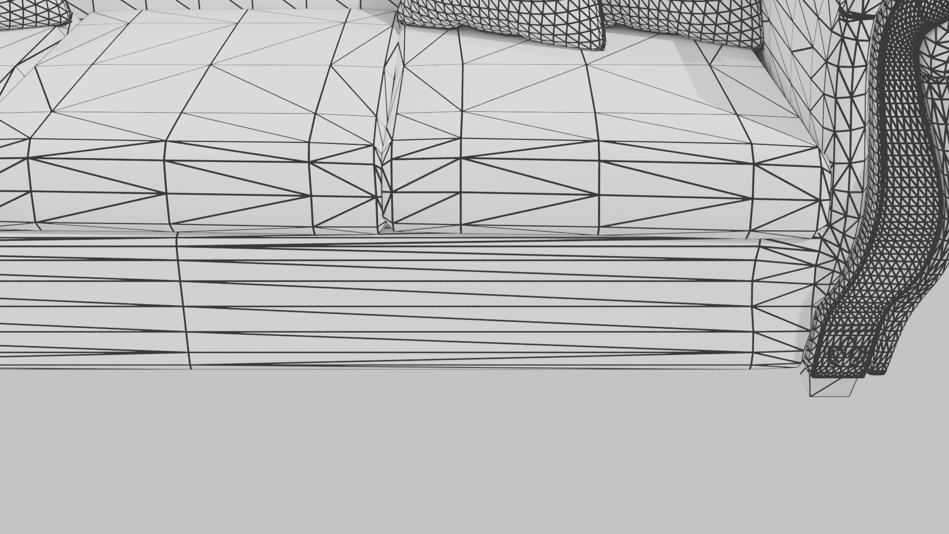 Elegant Sofa Set 3D Model - Professional 3D Model Render 10