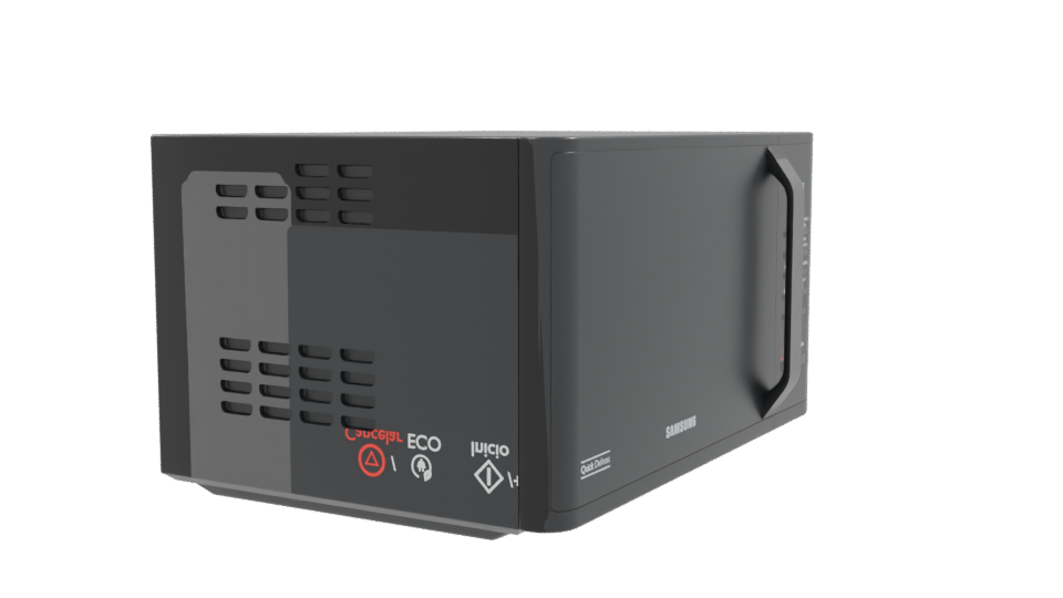 Sleek Microwave Oven Model 3D - Professional 3D Model Render 9