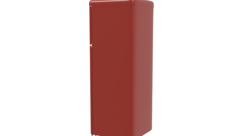 Retro Style Refrigerator 3D Model - Professional 3D Model Render 3