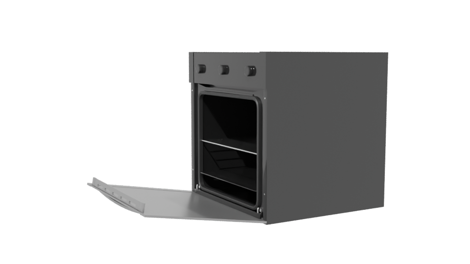 Realistic Kitchen Oven 3D Model - Professional 3D Model Render 13