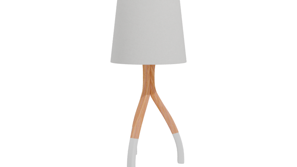 Stylish Wooden Table Lamp 3D - Professional 3D Model Render 11