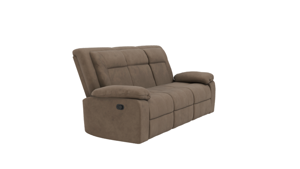 Contemporary Reclining Sofa 3D Model - Professional 3D Model Render 9