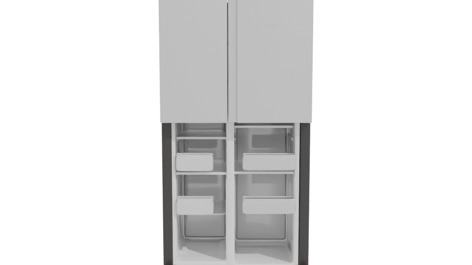 Sleek Modern Refrigerator 3D Model - Professional 3D Model Render 11