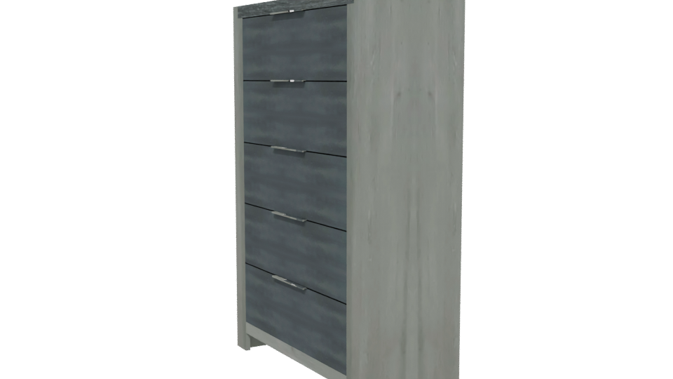 Contemporary Vertical Drawer Cabinet 3D Model - Professional 3D Model Render 13