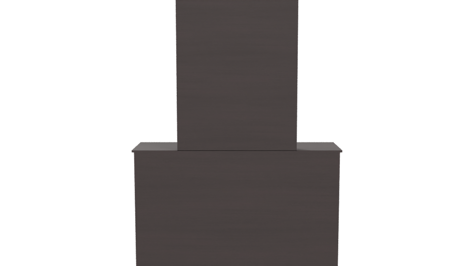 Elegant Wooden Dresser with Mirror - Professional 3D Model Render 5