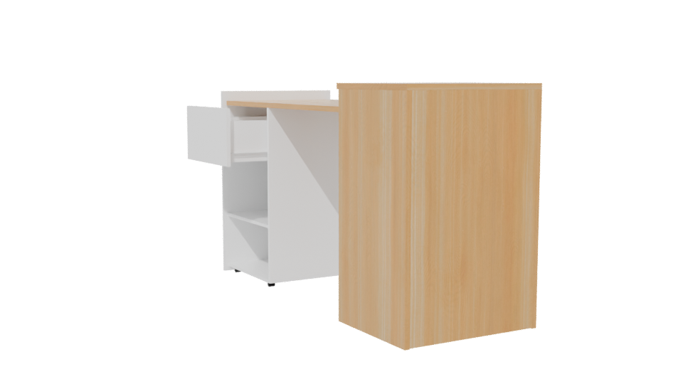 Modern Desk 3D Model - Professional 3D Model Render 13